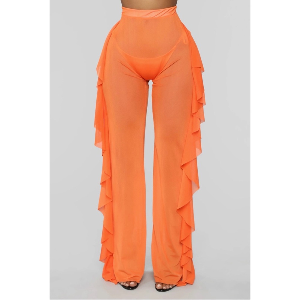 See Through Sheer Bikini Cover Up Pants